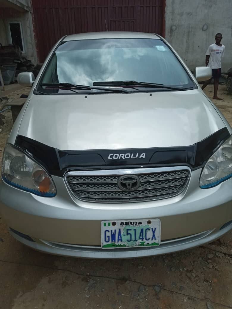 A picture of Toyota Corolla 2004 model Available for sale Engine is super