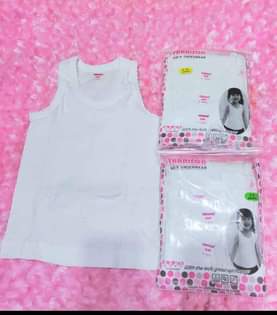 A picture of White Vests for children age boys and girls 2 13years