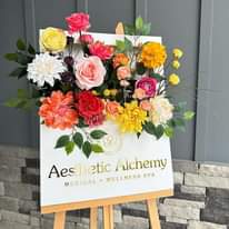 A picture of Flower box signage