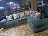 A picture of L shape sofa
