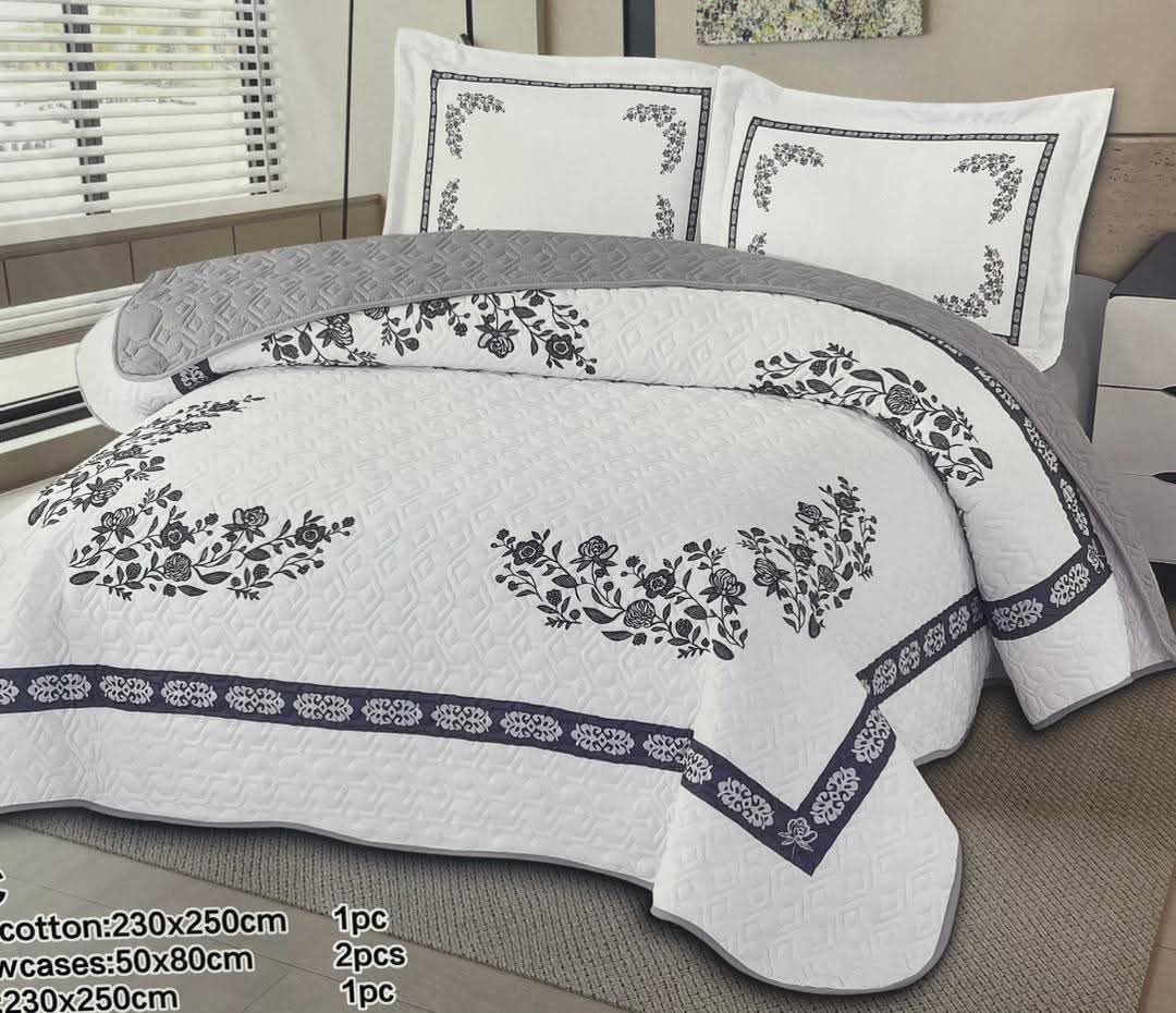 A picture of NEW COTTON DESIGN BEDSPREAD COVERS AVAILABLE IN DIFFERENT COLORS PRICES