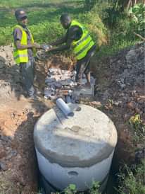 A picture of A biodigester plant