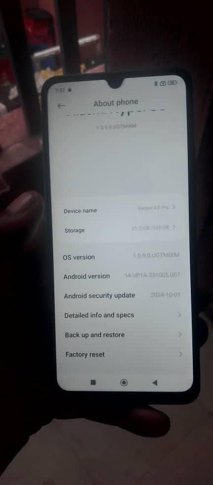 A picture of A3 pro redmi