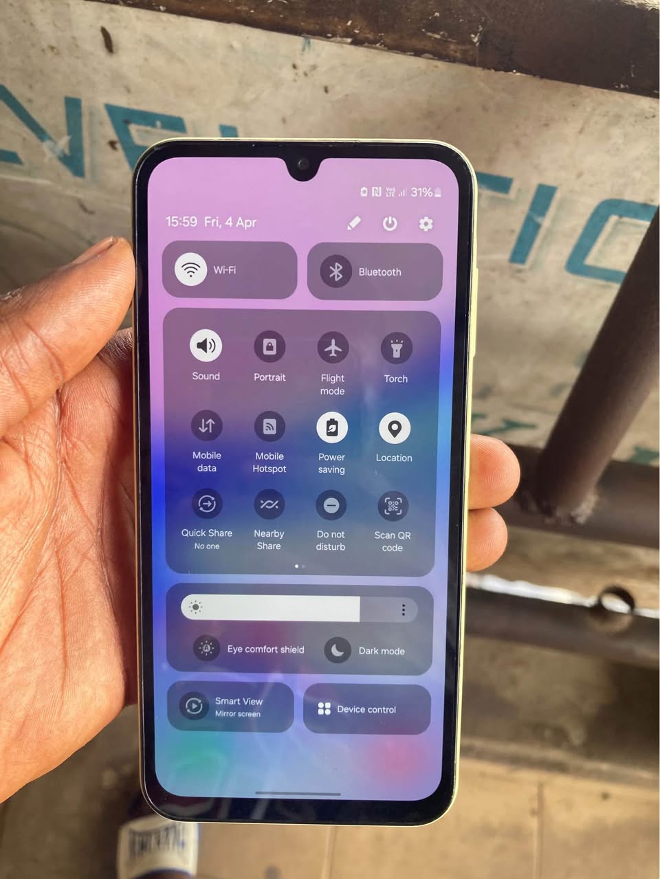 A picture of Samsung galaxy a15 4 4 8gb ram 128gb 5000 side