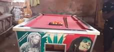 A picture of pool table