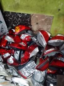 A picture of Motor spare parts such as motor Head lamp and back