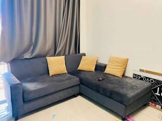 A picture of 49inch smart Tv L sofas