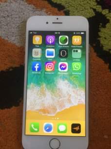 A picture of iPhone 6plain 16GB Fingerprints Bh100 Price 80k Note buttons za