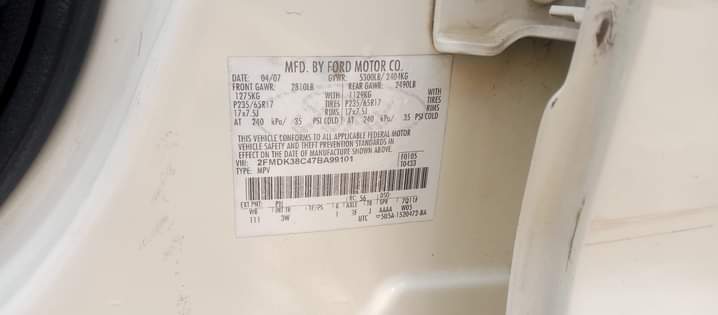 A picture of 2007 FORD EDGE