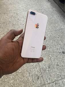 A picture of iphone 8 plus bypass haina shida unatia lain fresh ni