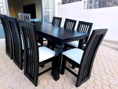 A picture of IBRAAH_FURNITURE_KIGAMBON_TZ JIPATIE DINNING TABLE VITI 6 KWA GARAMA NAFUU 0683805152