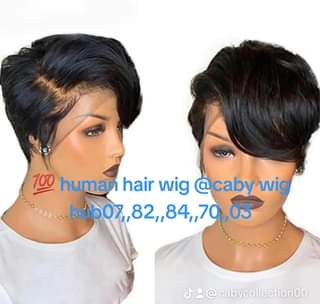 A picture of Caby wig hub human pixie 250k only 0782847003 0709231624