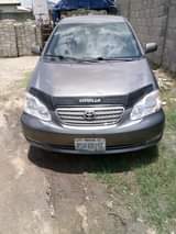 A picture of Distress Toyota Corolla 2005 model Everything works perfectly buy and