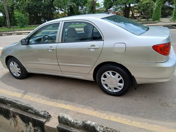 A picture of 2004 corolla 2025 registered 2025 on custom registered but not