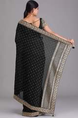 A picture of Designer Chinon Unstitched Saree