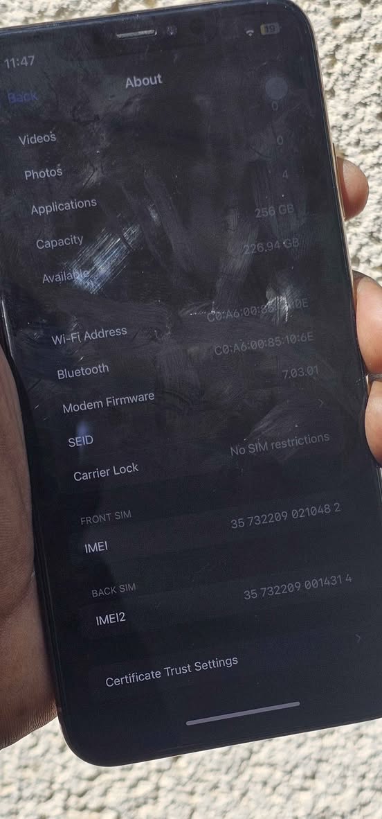 A picture of Iphone Xs Max 256GB