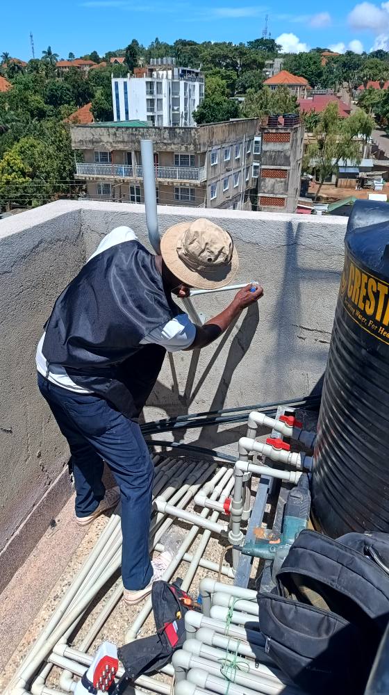 A picture of CCTV and electric fence installations