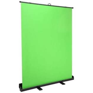 A picture of Camera D7500 a flashlight and a green screen