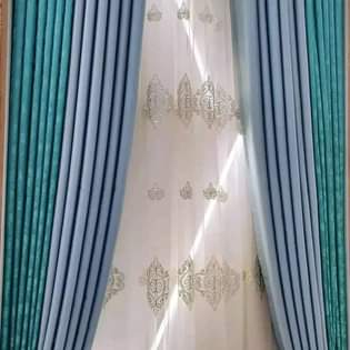 A picture of Curtains and rods