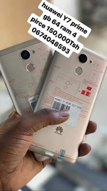 A picture of huawei y7 prime