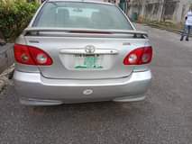 A picture of Toyota corolla 2005 model