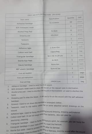 A picture of First Aid Kits