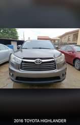 A picture of 2016 TOYOTA HIGHLANDER 12m Location Pedro LAGOS STATE Outstanding issues