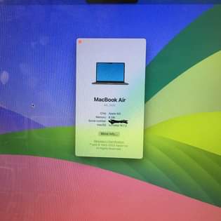 A picture of Macbook Air M2