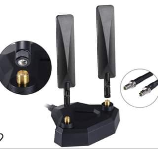 A picture of Magnetic base dual Ts9 wifi antenna