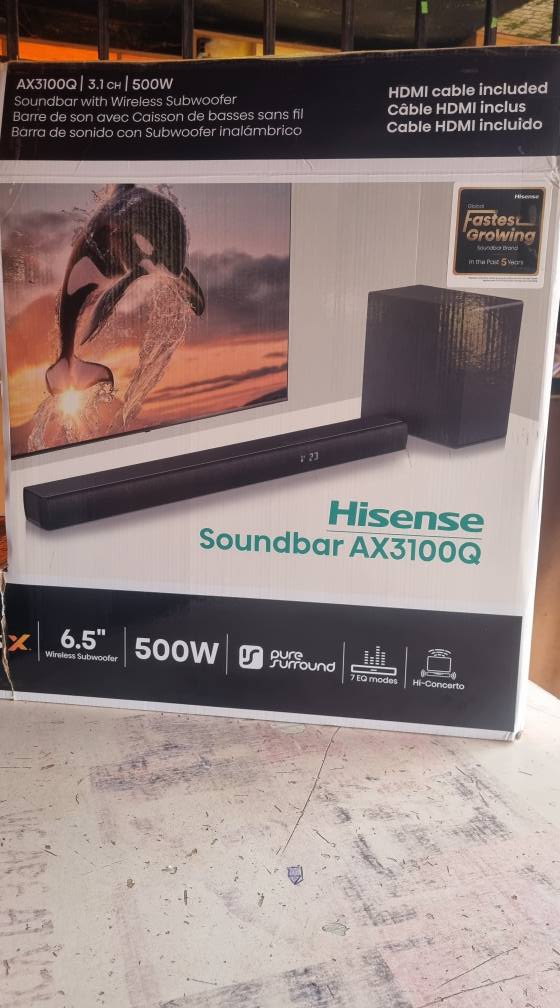A picture of Hisense sound bar AX3100q