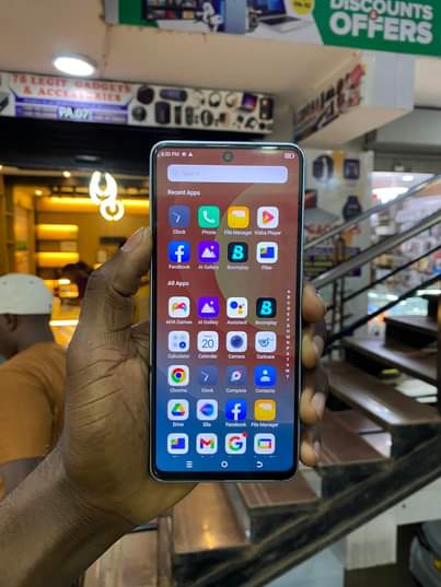 A picture of Tecno Camon 19 at shs 270k 128GB 8GB Ram Duos