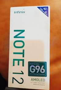 A picture of Infinix note 12