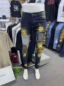 A picture of Jean trousers are available now for delivery at 0740340982