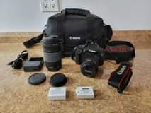 A picture of Canon EOS Rebel T5i 18.0MP Digital SLR Camera Black w
