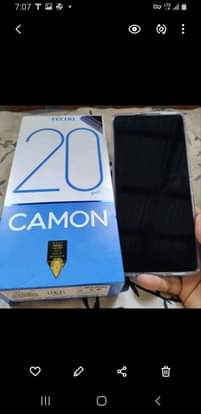 A picture of TECNO CAMON 20 PRO STORAGE 256GB RAM 16GB PRICE 400
