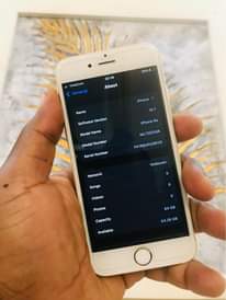 A picture of Iphone 6s Gb 64 Battery health 95 Fingerprint Haina michubuko