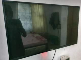 A picture of TV flat hisense led