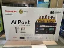 A picture of BRAND NEW CHANGHONG 55 UHD 4K ANDROID SMART TV