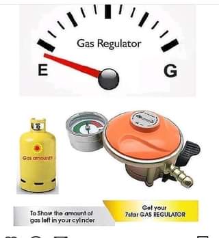 A picture of Regulator With Meter Household Low Pressure 22mm 22mm 27mm LPG