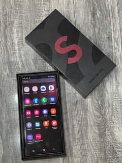 A picture of Samsung Galaxy s22 ultra. Call WhatsApp 0785459661