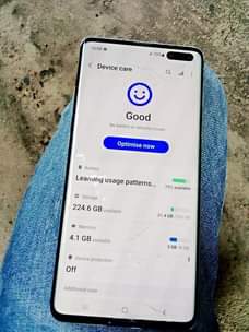 A picture of Samsung S10 5G 256gb ram 8 single laini creck kama