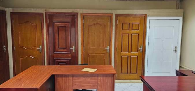 A picture of Mahogany doors wardrobes and kitchen cabinets