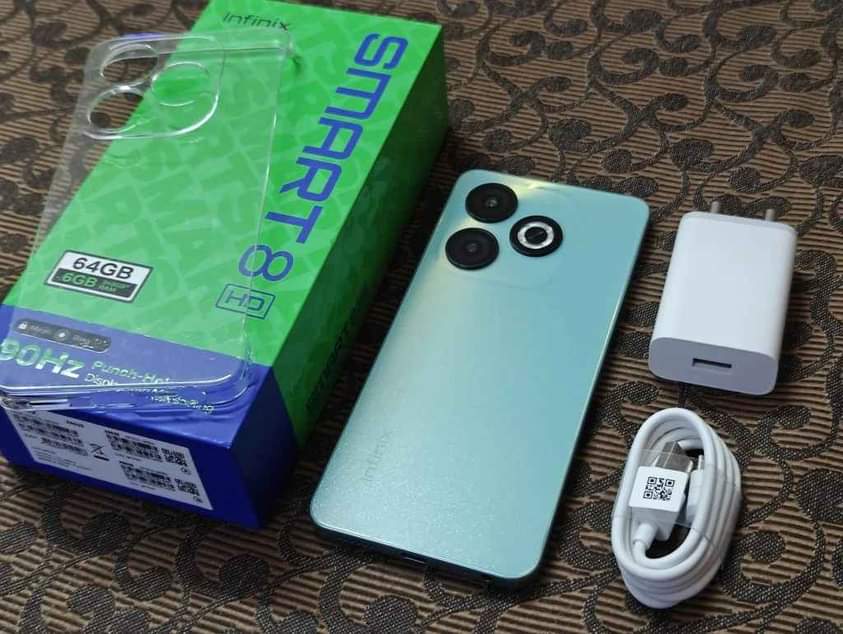 A picture of INFINIX SMART 8 STORAGE 128GB RAM 8GB PRICE 300 000