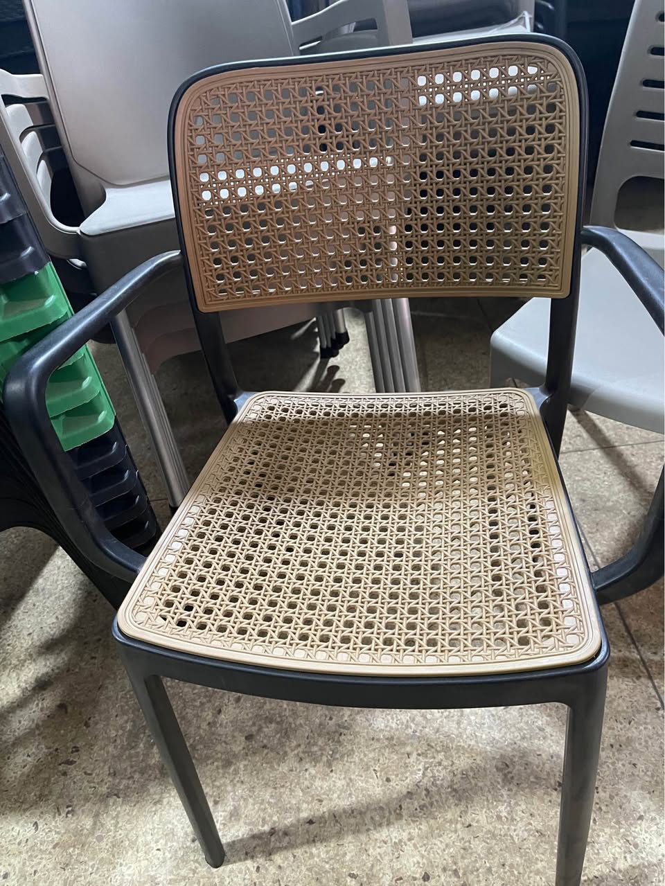 A picture of plastic chairs
