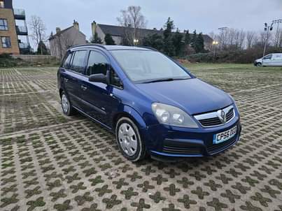 A picture of 2007 VAUXHALL ZAFIRA PETROL ULEZ FREE 1 YEAR MOT FAMILY