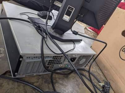 A picture of desktop computer