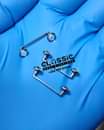 A picture of 1PC 14g Surface Piercing Bar Dermal Anchor Surgical Steel Jewelry