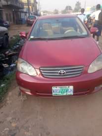 A picture of Toks standard Toyota Corolla 04Engine Transmission AC are all working