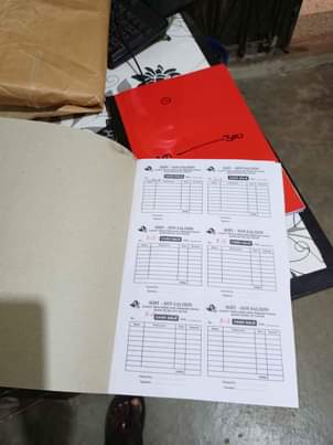 A picture of Receipt books