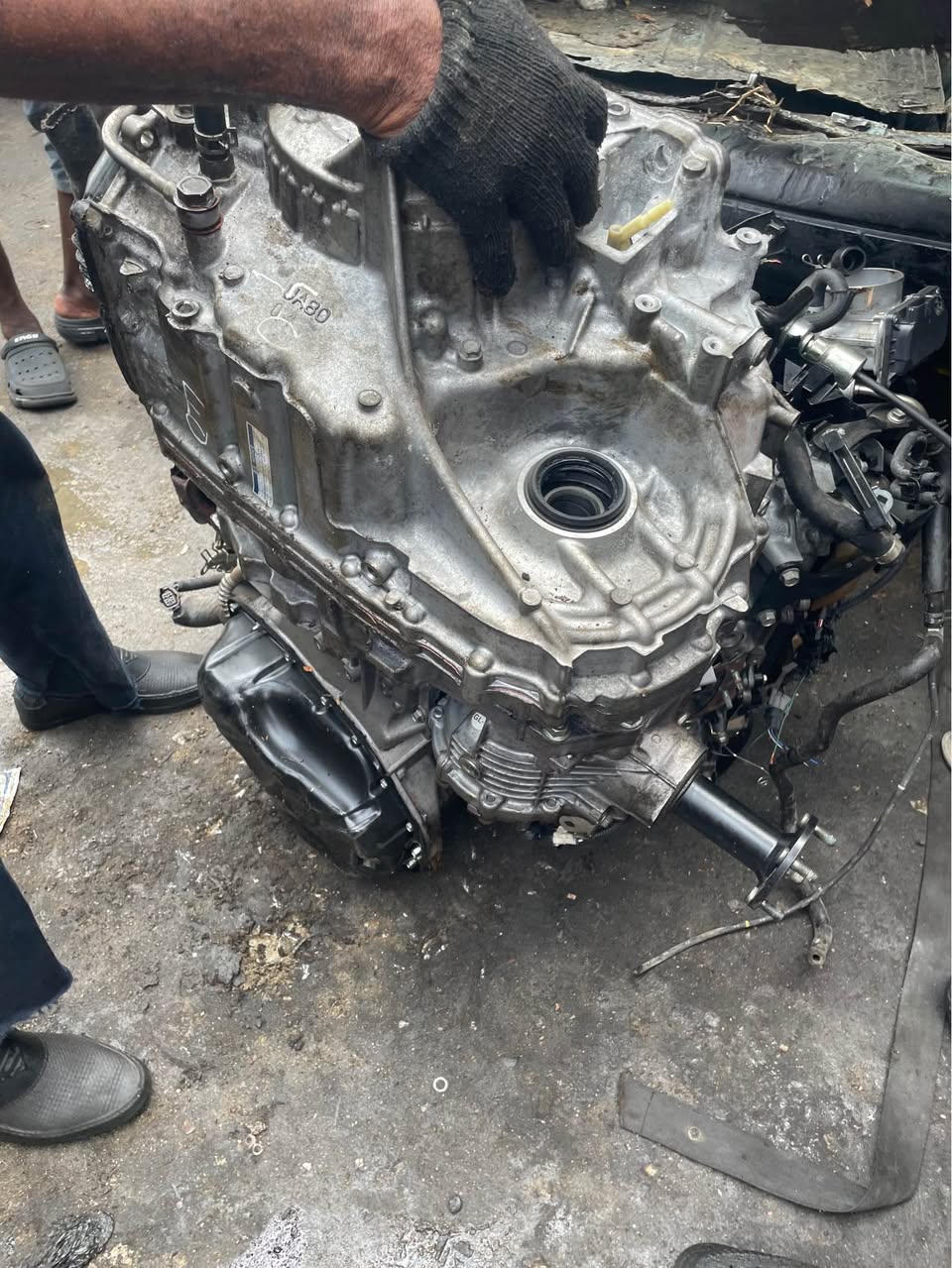 A picture of Toyota engine